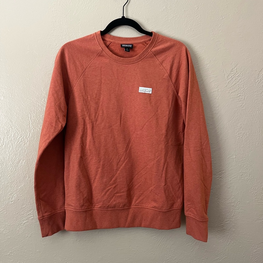 PATAGONIA burnt orange sweatshirt top size small